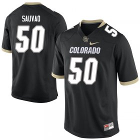 Va'atofu Sauvao #50 Colorado Buffaloes NCAA Official Football Jersey - Black Men 56256849