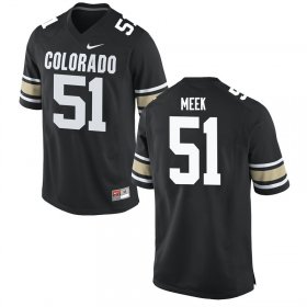 Bryan Meek #51 Colorado Buffaloes High School Embroidery Football Jersey - Home Black Men 27349923