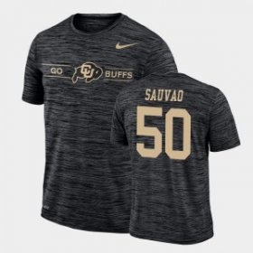 Va'atofu Sauvao #50 Colorado Buffaloes Sideline Legend Performance T-shirt - Black Men 98418440