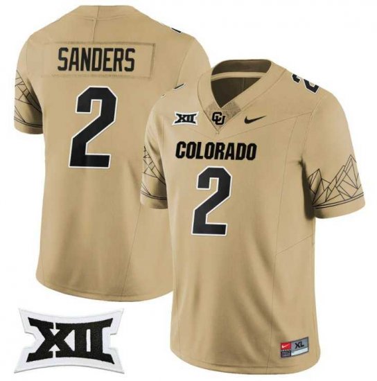 Shedeur Sanders #2 Colorado Buffaloes 2024 NCAA Official Football Jersey - Gold Men 80596138