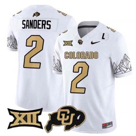 Shedeur Sanders #2 Colorado Buffaloes 2024 College Alumni Football Jersey - White Men 88037482