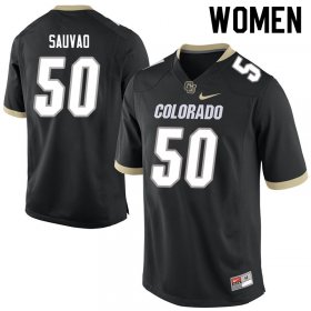 Va'atofu Sauvao #50 Colorado Buffaloes College Alumni Football Jersey - Black Women 18879892